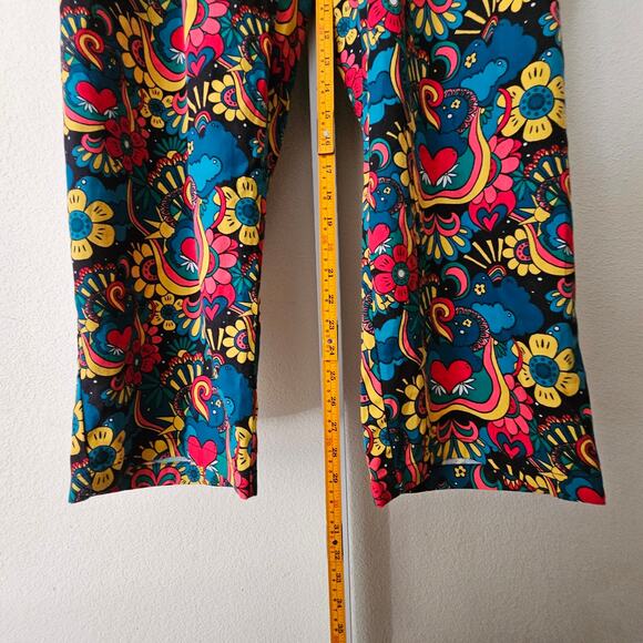 Lucy & Yak Colorful Floral Cropped Pants - Picture 14 of 16